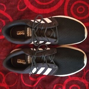 Adidas Black, White accent, Cloudfoam  Comfort, Athletic Shoes, Size 9.5
